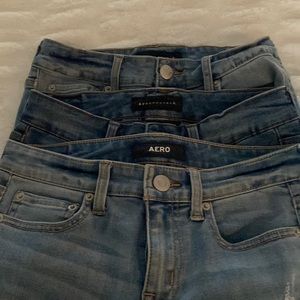 3 pairs of Aeropostale jeans